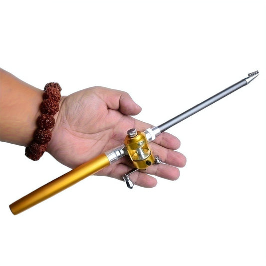 1 Black Portable Pen Style Super Mini Fishing Rod, May Be Shipped Via Yuntu Logistics, Banned From Sale On Amazon Temu Platform