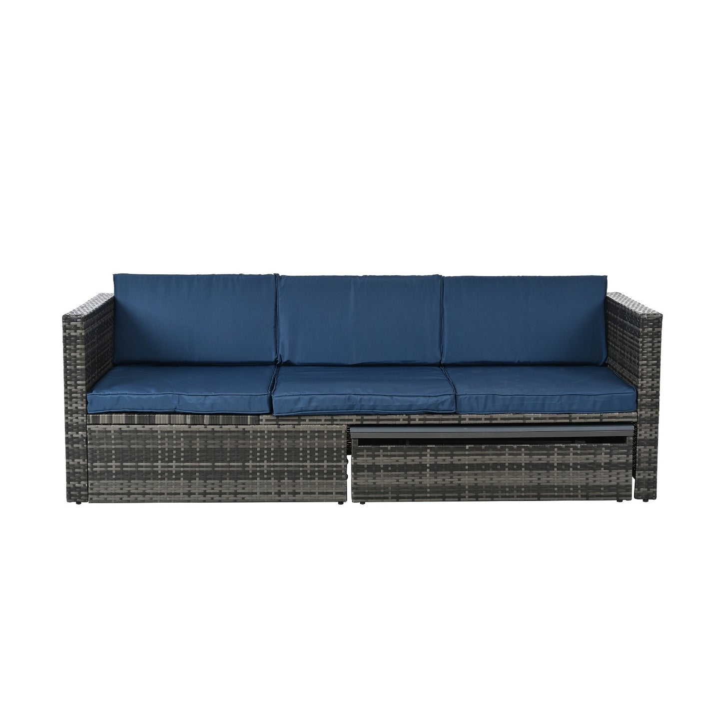 Patio Furniture, Outdoor Furniture, Seasonal PE Wicker Furniture,5 Set Wicker Furniture With Plywood