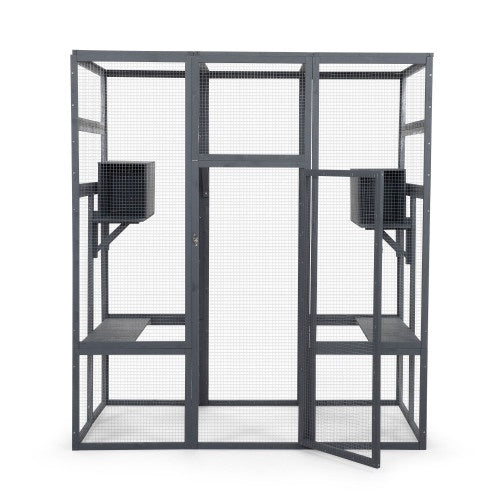 Grey Oversized Cat Cage