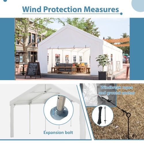 16x32FT Party Tent Heavy Duty, Large Wedding Event Shelters With 3 Storage Bags & Removable Sidewalls, Outdoor Canopy Gazebo Commercial Tents For Parties Carport Camping Garden Patio
