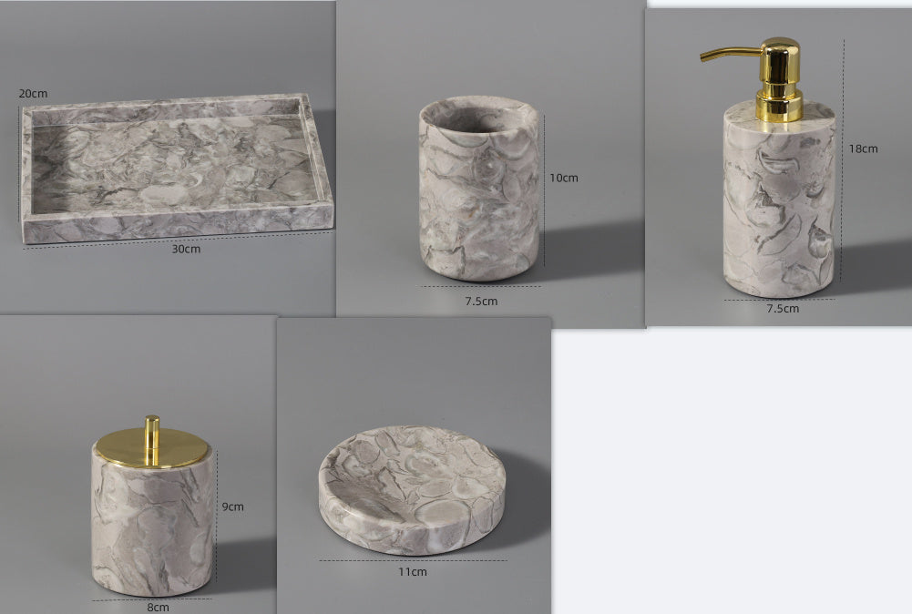 Bathroom Toilet Set Marble Bathroom Set Hotel Model Room Home Furnishing