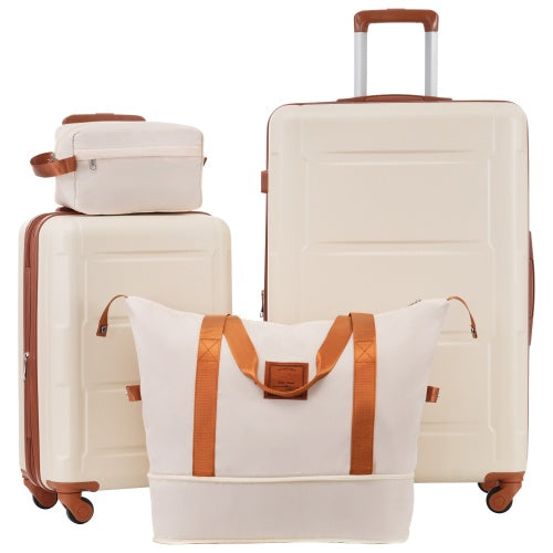 2 Piece Luggage Set With Bags Expanable Spinner Wheels ABS Lightweight Suitcase With TSA Lock 20inch And 28inch
