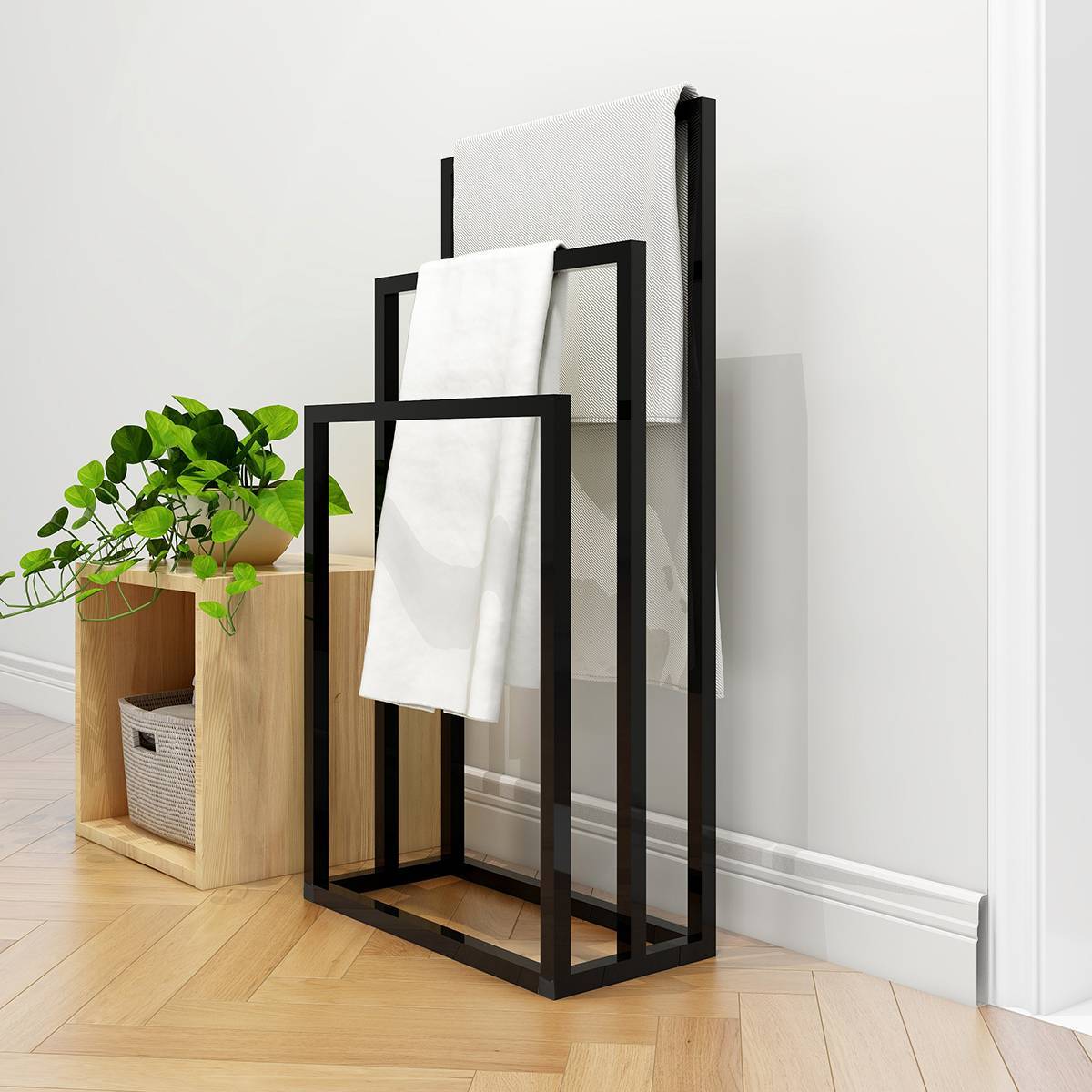Metal 3 Tiers Towel Rack Towel Holder Organizer For Bathroom Accessories