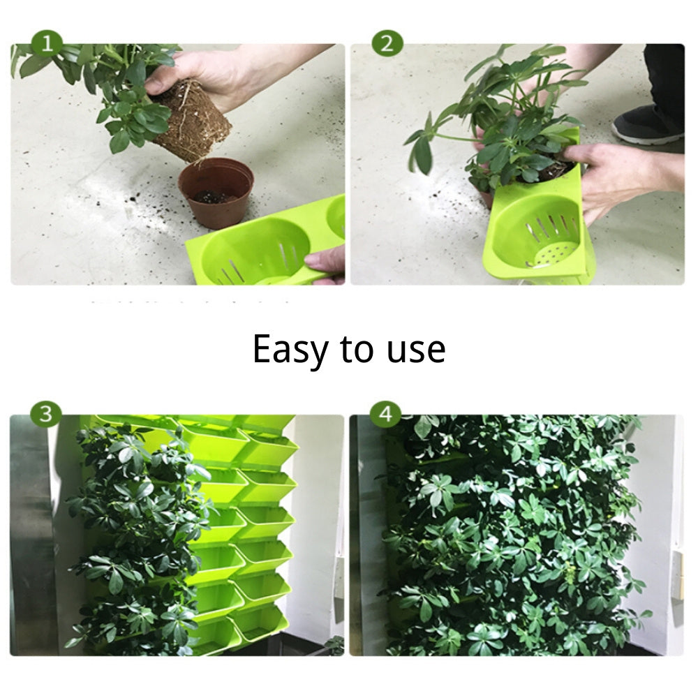 Stackable Flower Pot Wall Hanging Vertical Planter Succulent Plants Bonsai Vase Garden Home Decoration