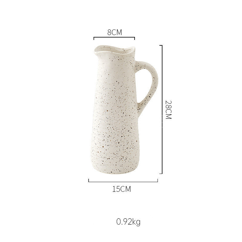 Nordic Simple Style Art Ceramic Flower Vase Modern Light Luxury for Dried Flower Arrangement Vases Home Soft Decorations Vases