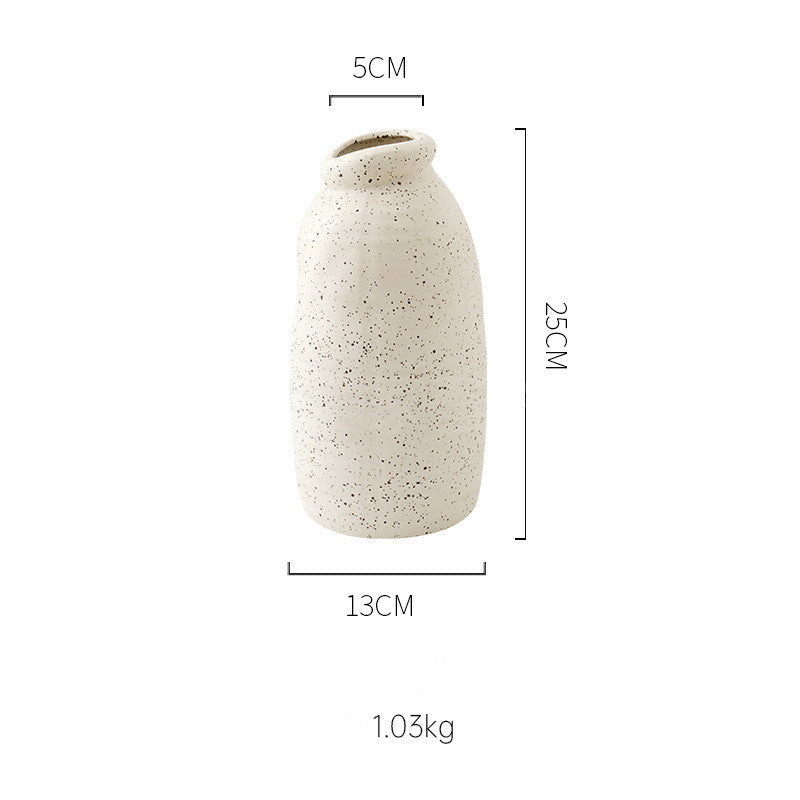 Nordic Simple Style Art Ceramic Flower Vase Modern Light Luxury for Dried Flower Arrangement Vases Home Soft Decorations Vases