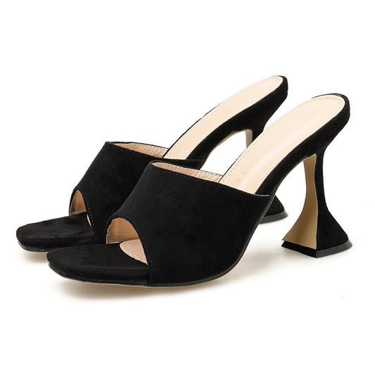Women High Heel Slippers Ladies Sandals