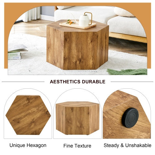 Modern MDF Coffee Table, With Complex Texture Patterns, Style And Texture Coffee Table To Redefine Your Interior Decoration And Enhance Your Living Space, Stylish And Durable Design