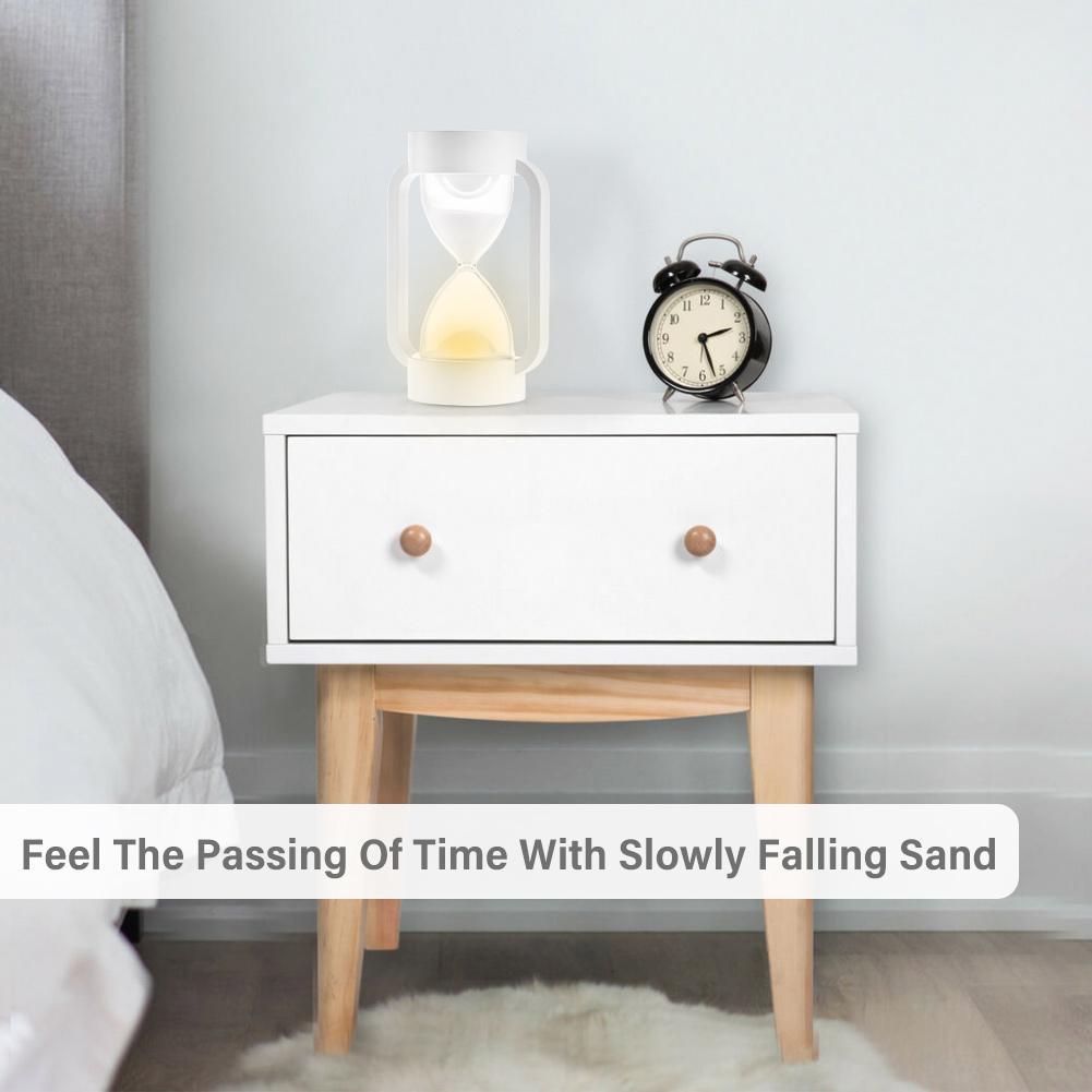 Led sensing hourglass sleeping light