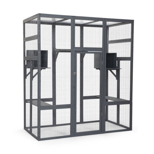 Grey Oversized Cat Cage
