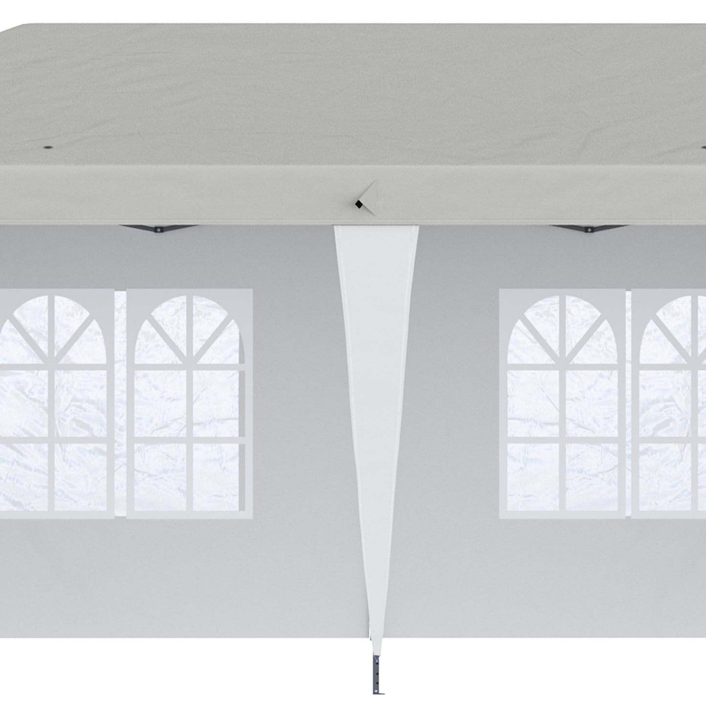 Outsunny 10' X 20' Pop Up Canopy Tent With 4 Sidewalls, Heavy Duty Tents For Parties, Outdoor Instan