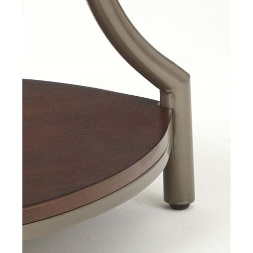 Miles - Round End Table - Brown