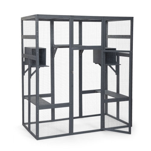 Grey Oversized Cat Cage