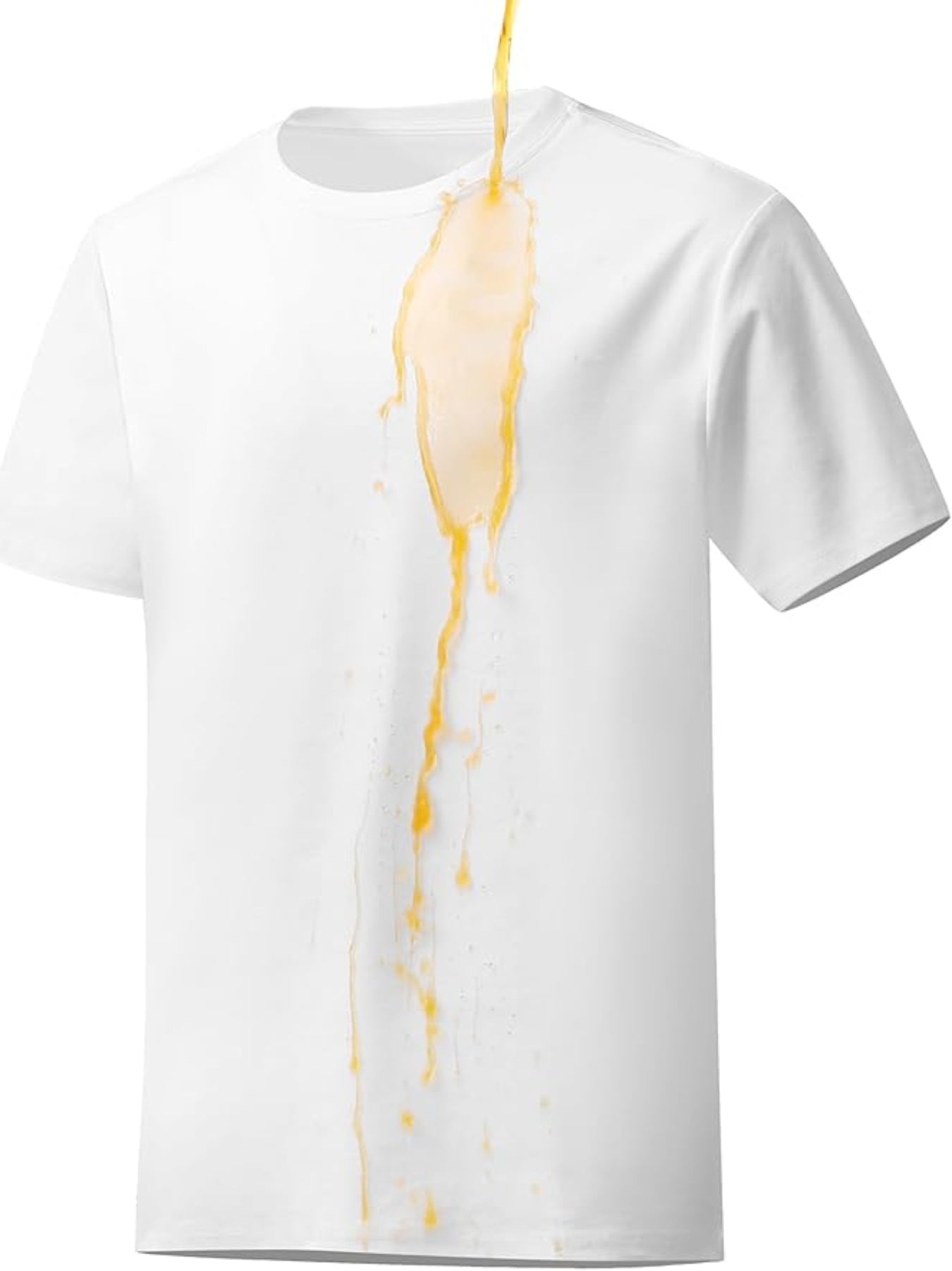 Neat White Basic Crewneck Short Sleeve Cotton Polyester Water Repellent Tops T Shirts Tee For Men