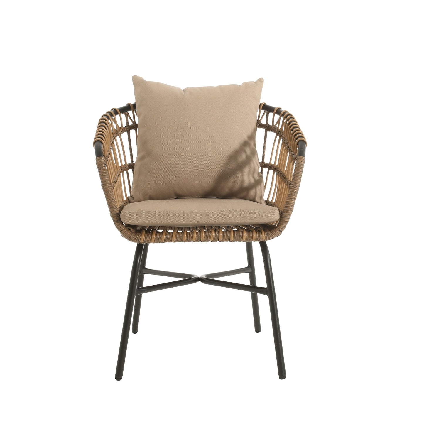 Outdoor Patio Chair With Cushions Set Of 2