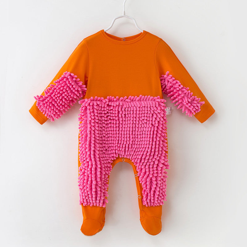 Baby Boy Romper Toddler Girl Mop Suit Infant Crawling Clothes Cotton Children One-Piece Long Sleeve Jumpsuit