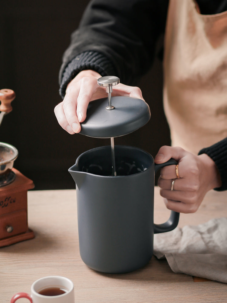 French Pressure Pot Coffee Pot Milk Filter