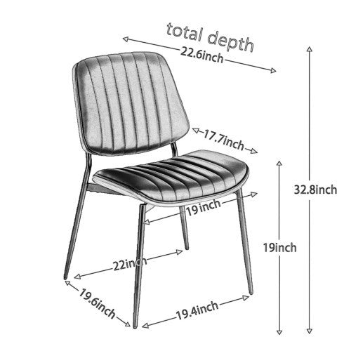 Dining Chairs Set Of 2 Mid Century Modern Retro Faux Leather Chair With Walnut Bentwood Back Upholstered Seat Metal Legs Adjustable Foot For Kitchen Dining Room Chairs