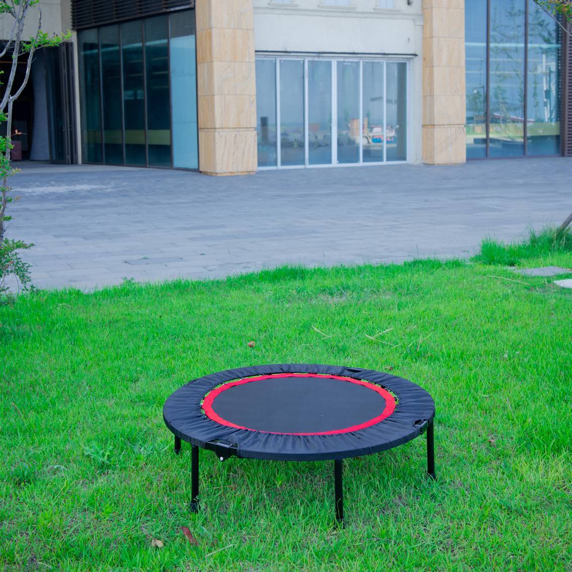 40 Inch Mini Exercise Trampoline-Indoor Fitness Rebounder Trampoline Safety Pad