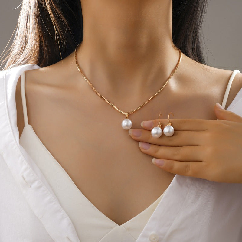 Earrings Women's High-grade Earrings Jewelry Suit