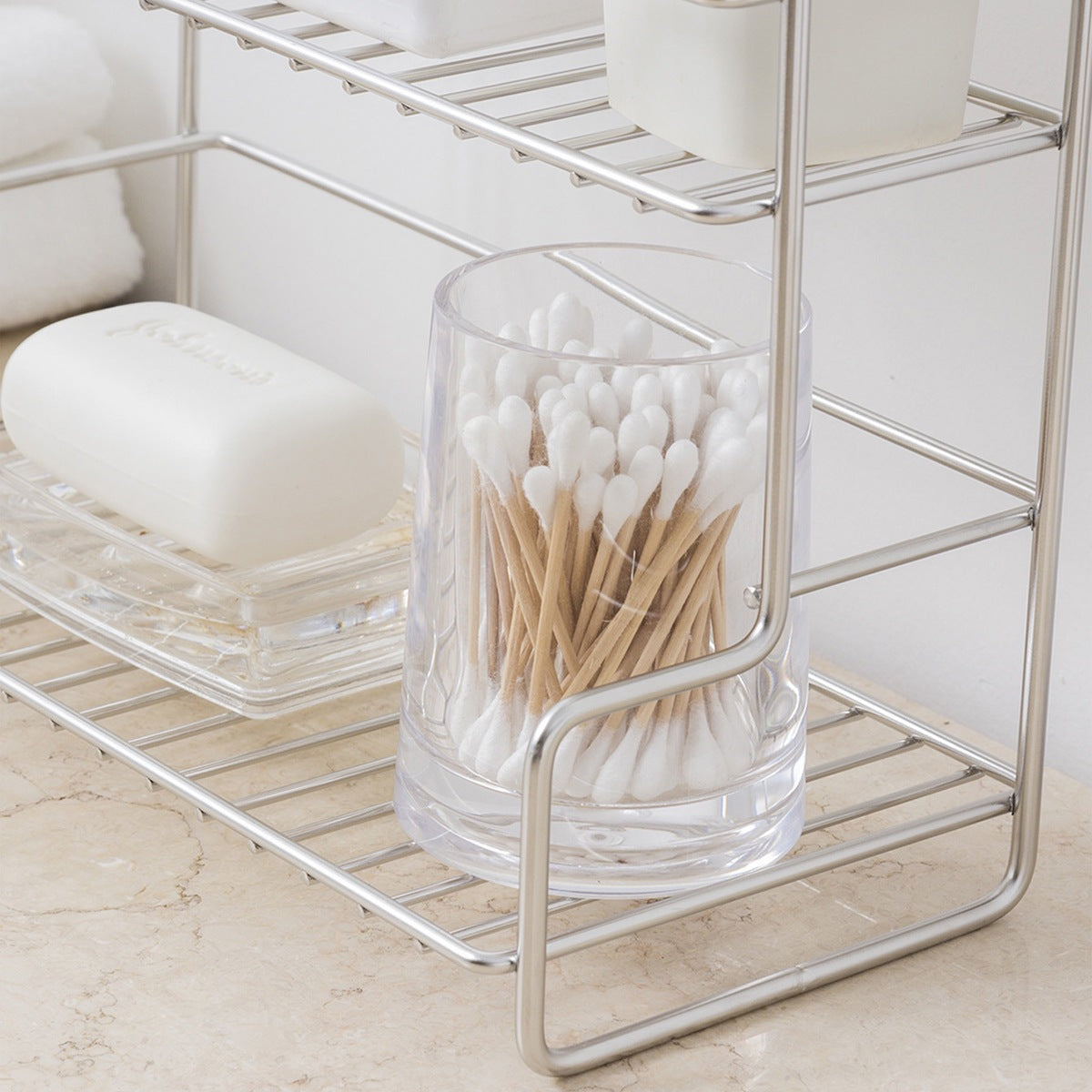 Kitchen Double-layer Storage Rack Seasoning Rack Bathroom