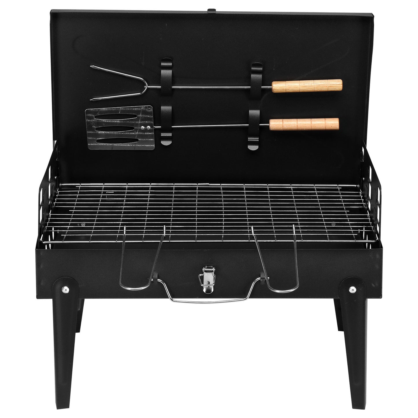 Black Portable Square Carbon Oven
