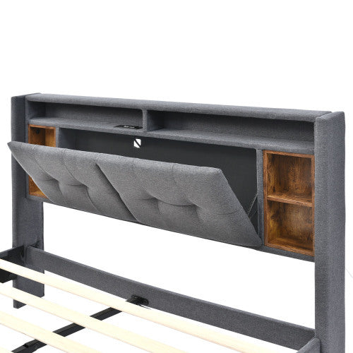 Solid Wood Bed Frame  Size  160cmx200cm