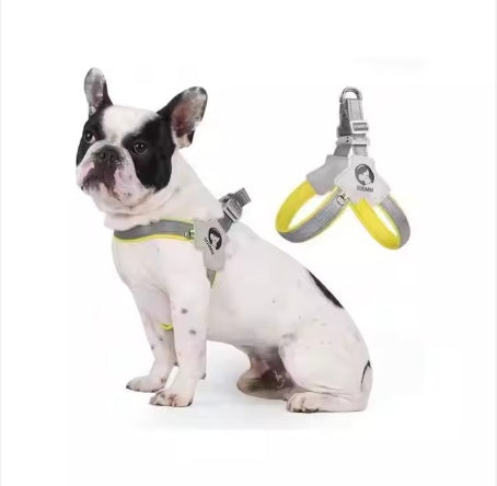 YT Pet Dog Cat Harness, Pet Harness With Leash Group, Adjustable Puppy Harness Comfortable Reflective Easy Control Dog With Leather