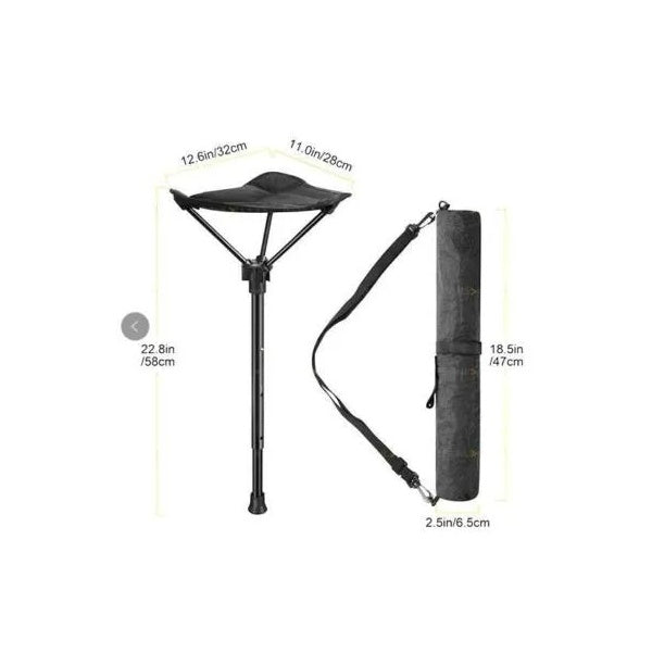 Outdoor Portable Retractable Stool Fishing Summer Hiking Chair Travel Fordable Stool