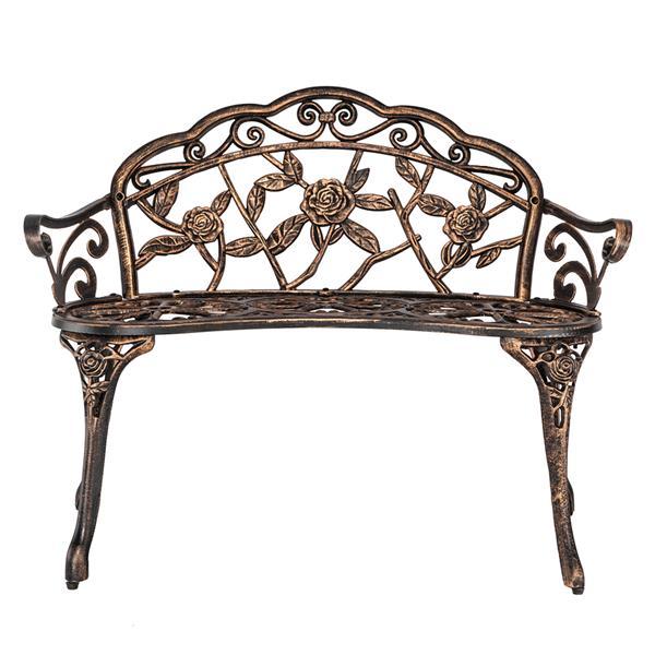 Cast Aluminum Outdoor Courtyard Decoration Park Leisure Rose Chair