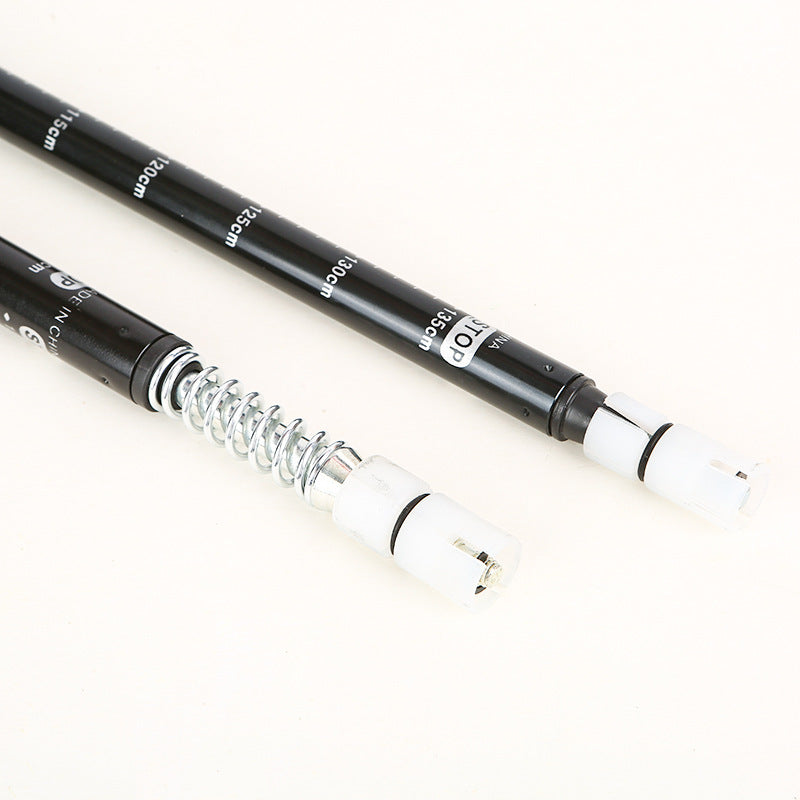 Outdoor Straight Handle Aluminum Alloy Telescopic Trekking Walking Stick