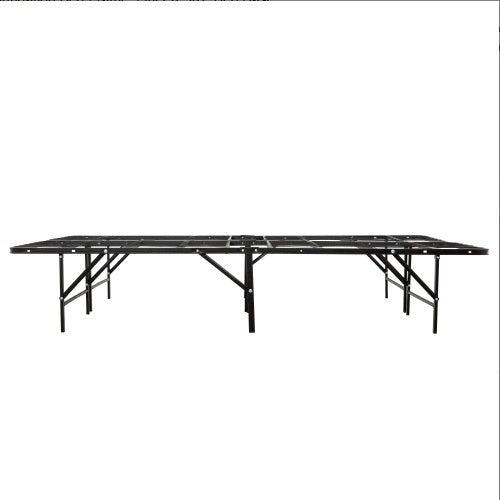 Metal Mattress Foundation Bed Frame, Queen Size Bed Base, Bedroom Furniture, Black