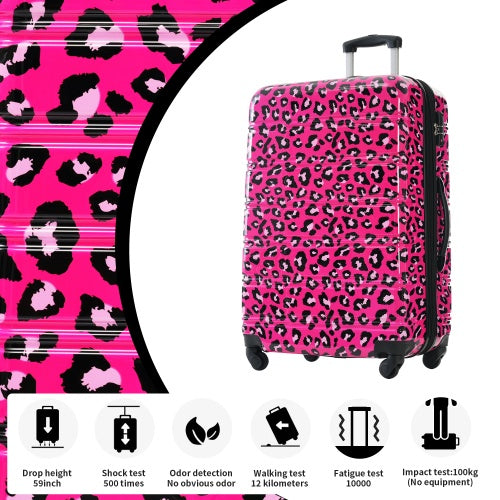 Hardshell Luggage Sets 3 Pcs Spinner Suitcase With TSA Lock Lightweight-20  24  28 Luggages