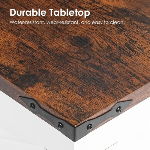 Coffee Table, Multi-functional Lifting Dining Table Coffee Table, Living Room Home Table, Modern Coffee Table 80CM, Vintage White
