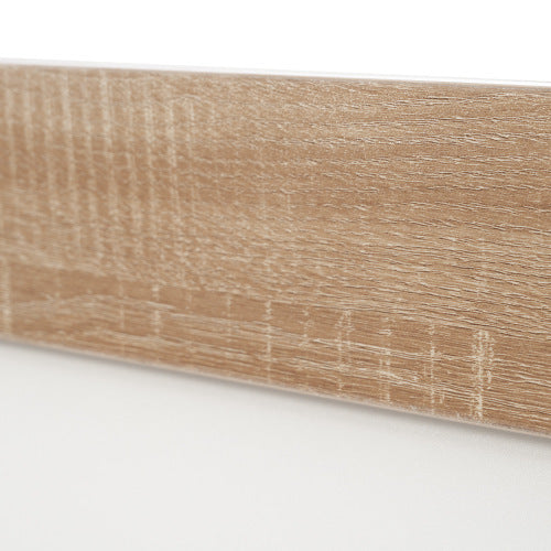 Floating Bed With Headboard In Timber Slatted Frame  Size  140cmx200cm