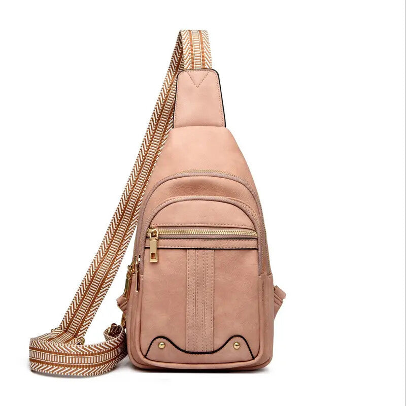 Sling Bag Crossbody Bags For Women, Fanny Packs For Women Chest Bag For Work Shopping Pack Crossbody Purse , Brown, Small, Sling Bag